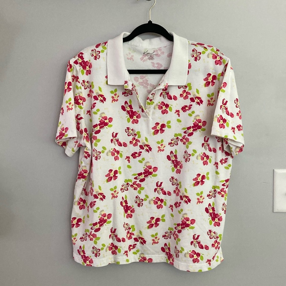 Kim Rogers floral Polo